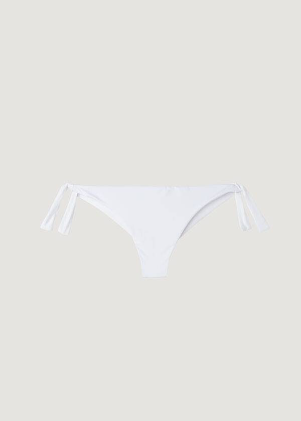 Abajo De Bikini Calzedonia Bow Brazilian Indonesia Eco Mujer Blancas | CL1299WY