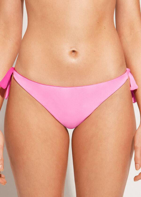 Abajo De Bikini Calzedonia Bow Brazilian Indonesia Eco Mujer Rosas | CL1301RW