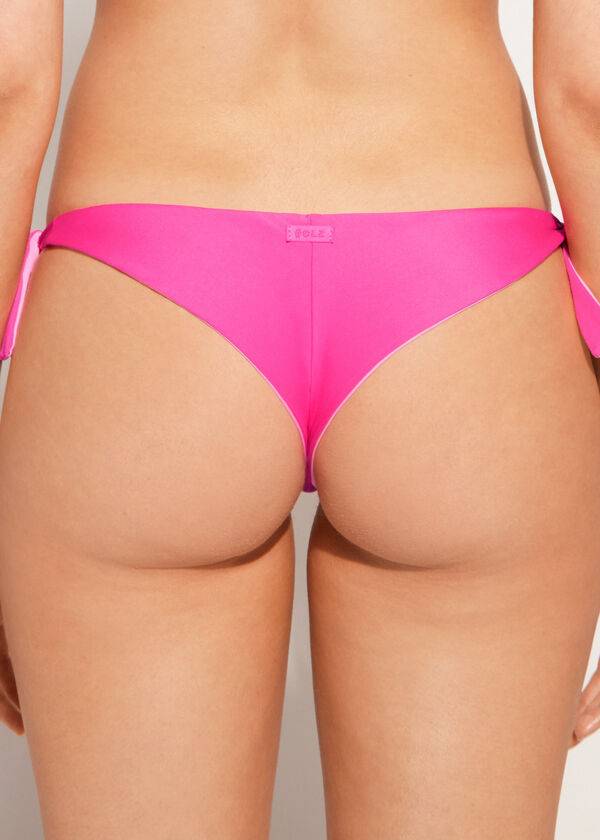 Abajo De Bikini Calzedonia Bow Brazilian Indonesia Eco Mujer Rosas | CL1301RW