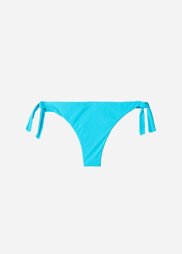 Abajo De Bikini Calzedonia Bow Brazilian Indonesia Eco Mujer Turquesa | CL1302TV