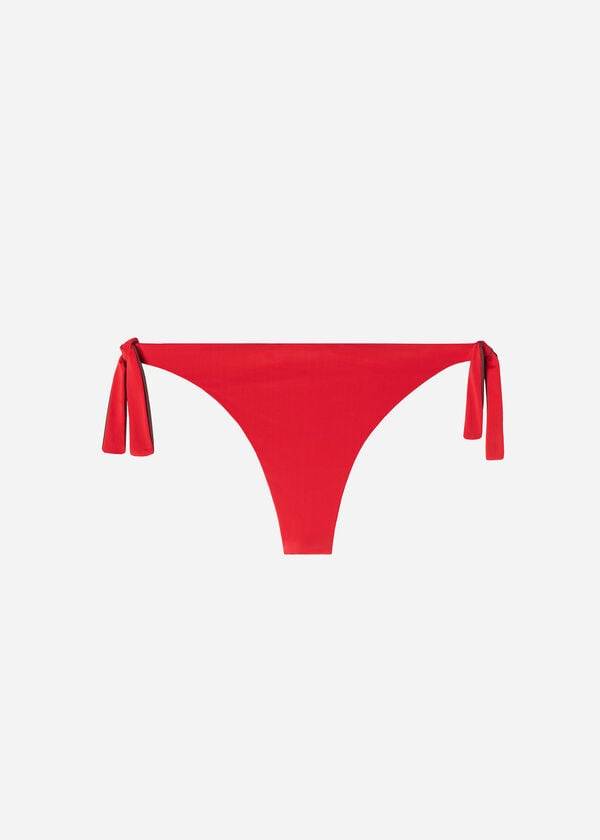 Abajo De Bikini Calzedonia Bow Brazilian Indonesia Eco Mujer Rojas | CL1303YU
