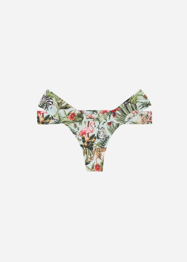 Abajo De Bikini Calzedonia Brazilian Bandeau Nairobi Eco Mujer Verde | CL1305IS