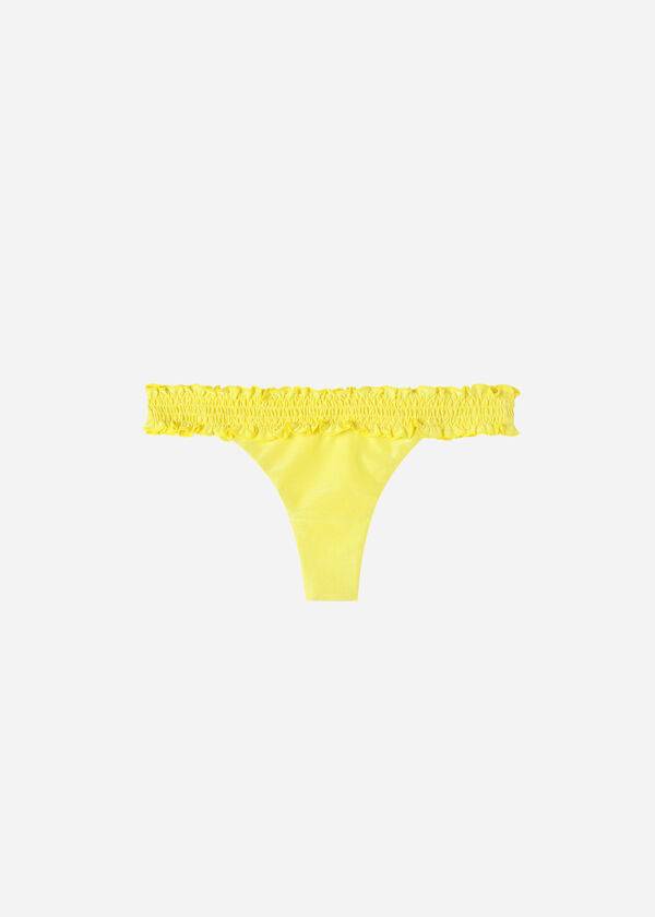 Abajo De Bikini Calzedonia Brazilian Formentera Mujer Amarillo | CL1306OR