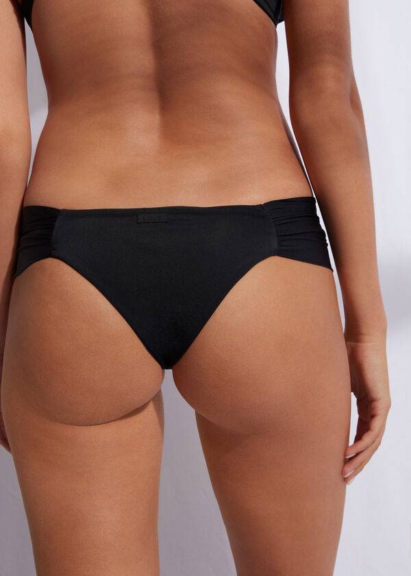 Abajo De Bikini Calzedonia Brazilian Indonesia Eco Mujer Negras | CL1311FM
