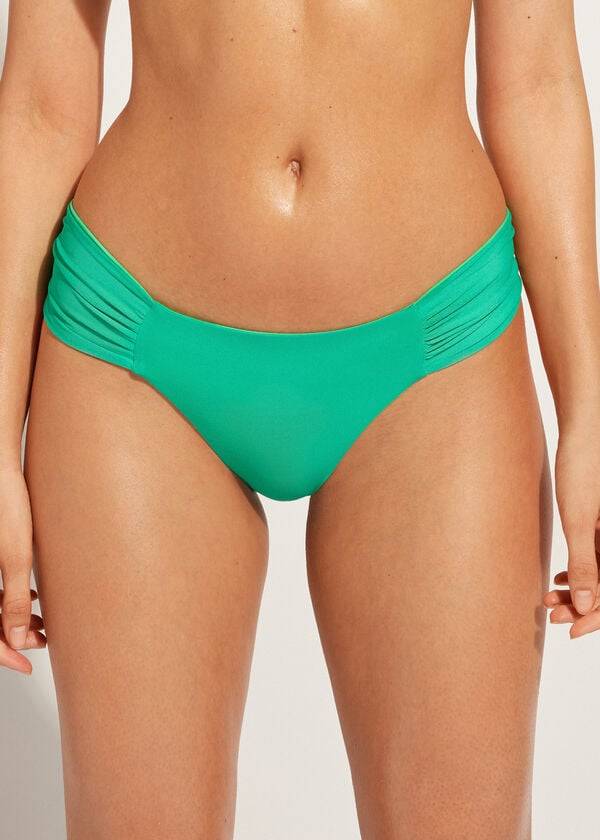Abajo De Bikini Calzedonia Brazilian Indonesia Eco Mujer Verde | CL1312GL