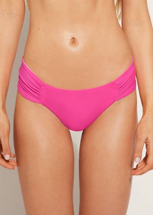 Abajo De Bikini Calzedonia Brazilian Indonesia Eco Mujer Rosas | CL1313HK