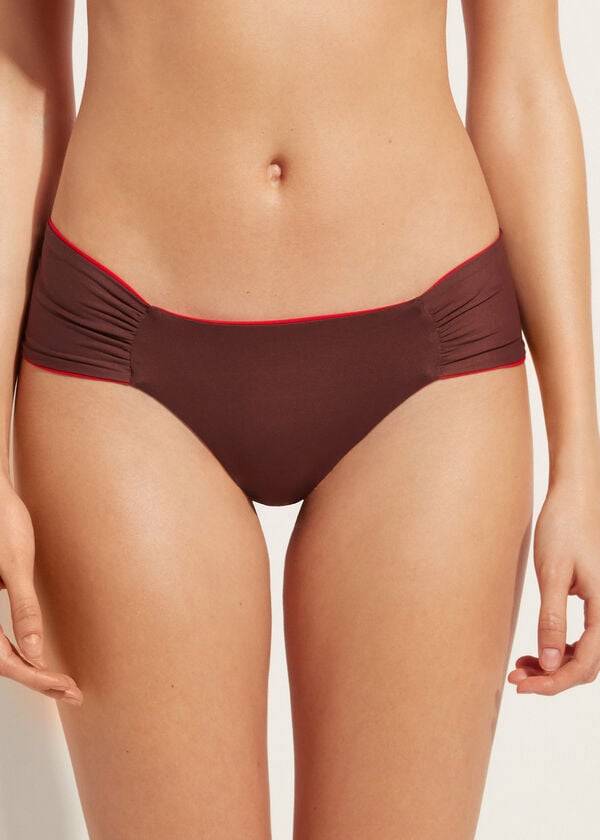 Abajo De Bikini Calzedonia Brazilian Indonesia Eco Mujer Rojas | CL1315KI