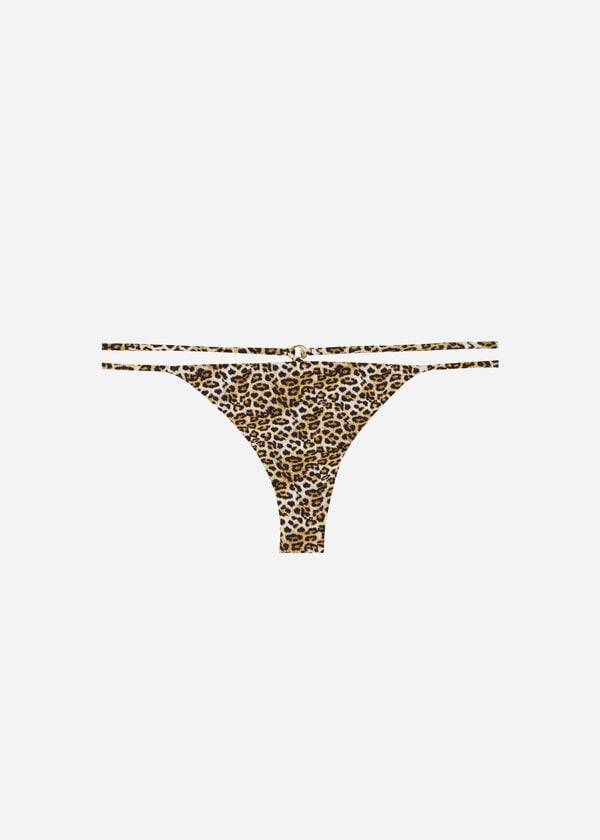 Abajo De Bikini Calzedonia Brazilian Side String Malindi Mujer Marrones | CL1321BC