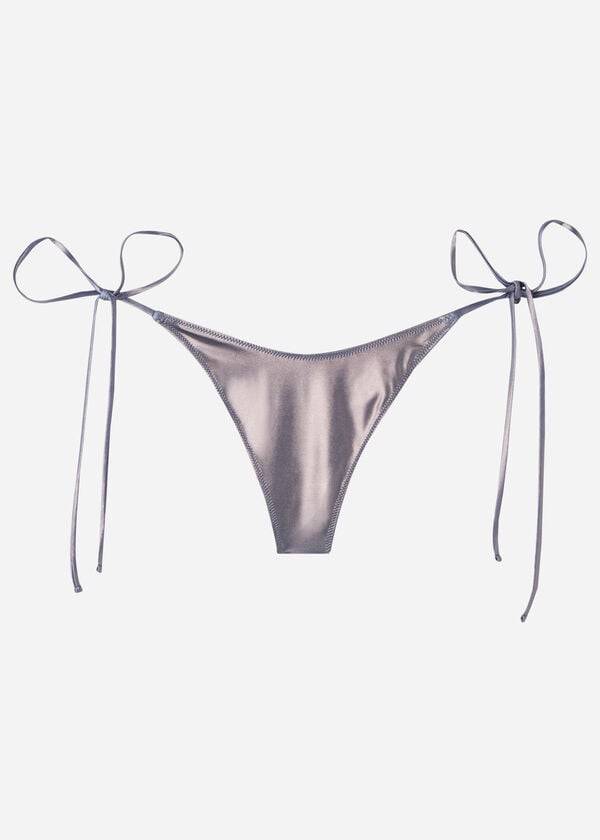 Abajo De Bikini Calzedonia Brazilian Side Tie Daytona Mujer Azules | CL1323MA