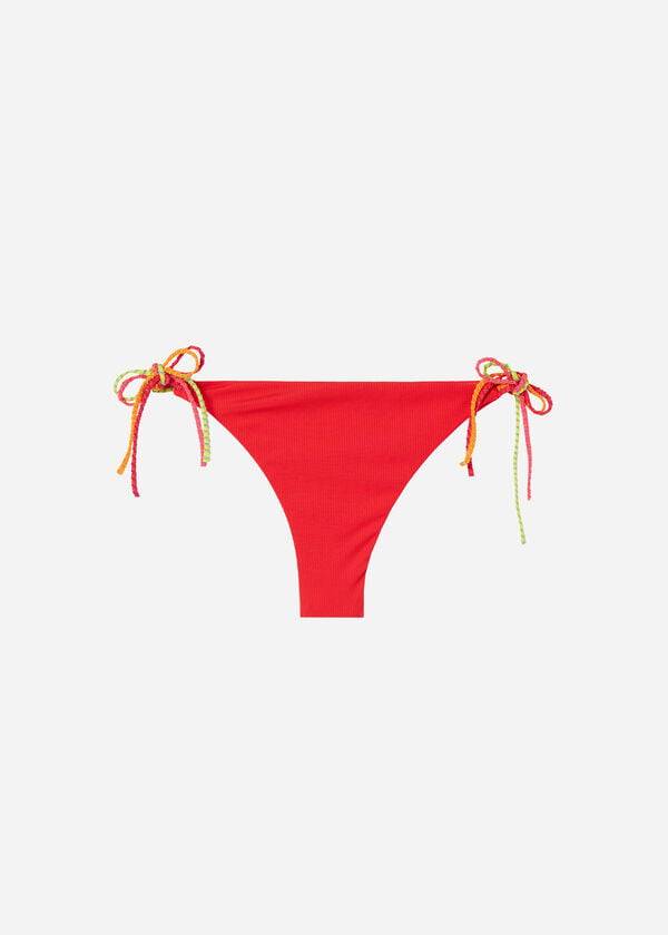 Abajo De Bikini Calzedonia Brazilian String Berlino Mujer Rojas | CL1327RW