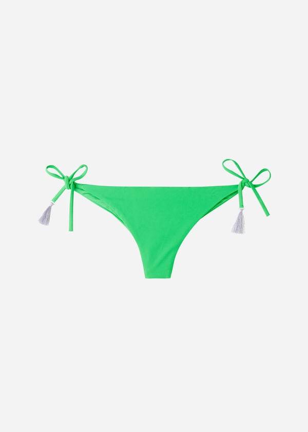 Abajo De Bikini Calzedonia Brazilian String Capri Mujer Verde | CL1328TV