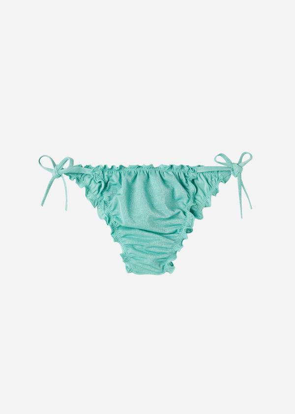 Abajo De Bikini Calzedonia Brazilian String Formentera Mujer Verde | CL1333PQ