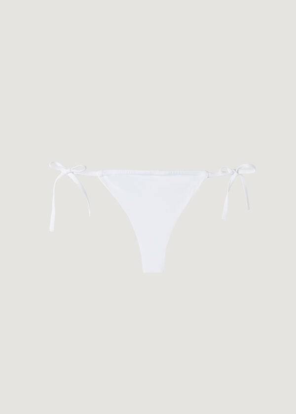 Abajo De Bikini Calzedonia Brazilian String Indonesia Eco Mujer Blancas | CL1337FM