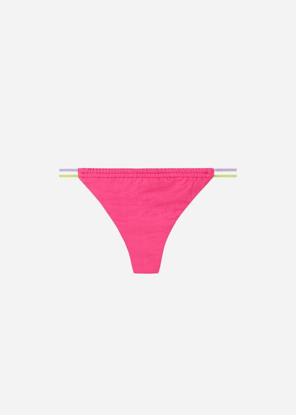 Abajo De Bikini Calzedonia Brazilian String Tokyo Eco Mujer Rosas | CL1344XF