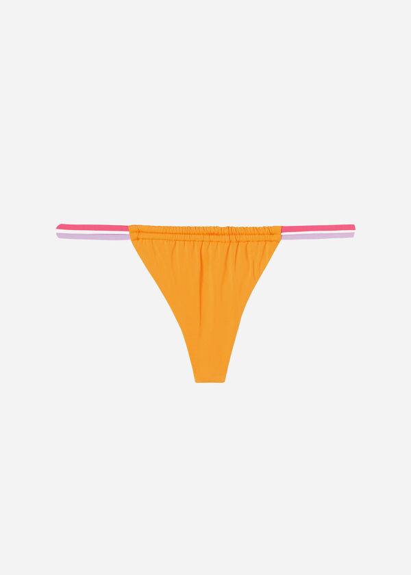 Abajo De Bikini Calzedonia Brazilian String Tokyo Eco Mujer Naranjas | CL1345CE