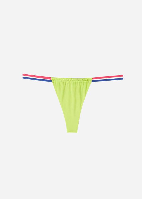 Abajo De Bikini Calzedonia Brazilian String Tokyo Eco Mujer Verde | CL1346VD