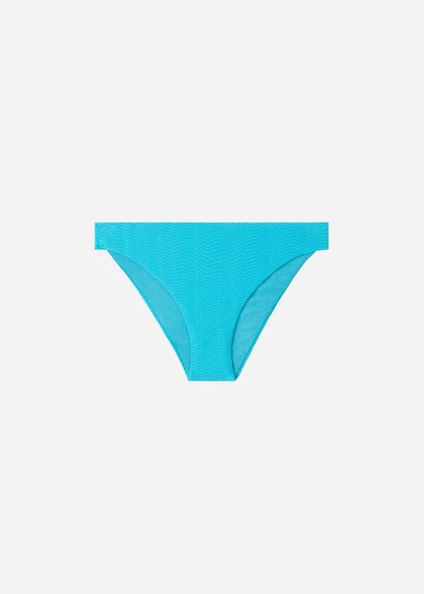 Abajo De Bikini Calzedonia Chevron Casablanca Mujer Turquesa Verde | CL1351WY