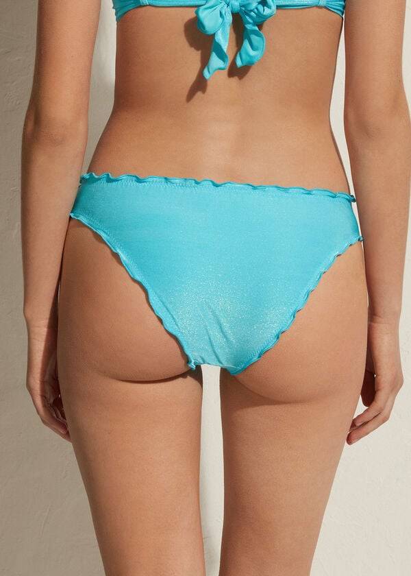 Abajo De Bikini Calzedonia Formentera Mujer Turquesa | CL1380TV
