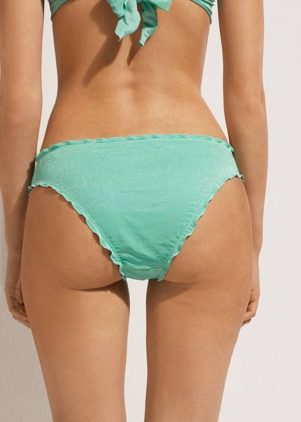 Abajo De Bikini Calzedonia Formentera Mujer Verde | CL1381YU
