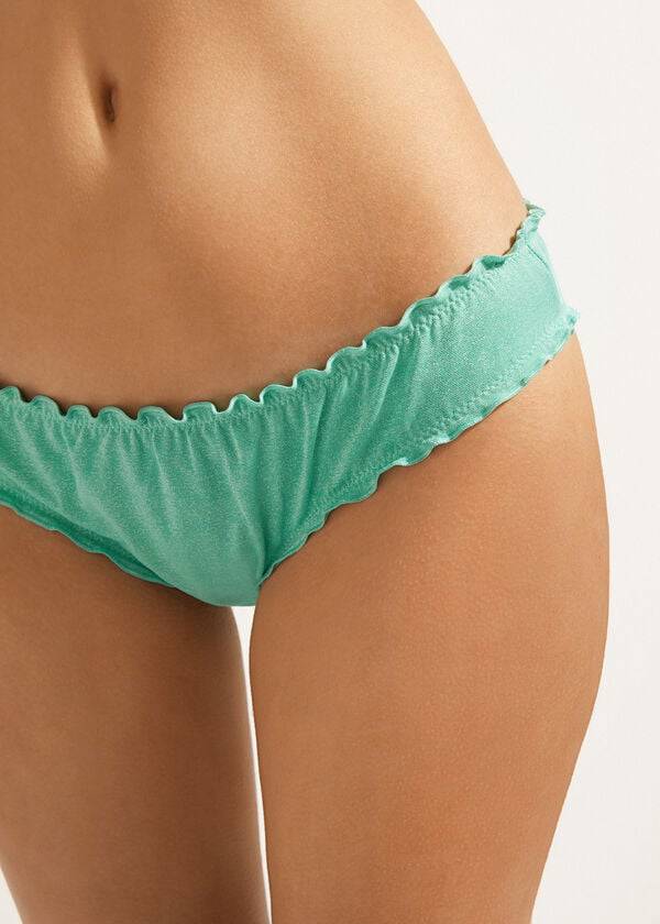 Abajo De Bikini Calzedonia Formentera Mujer Verde | CL1381YU