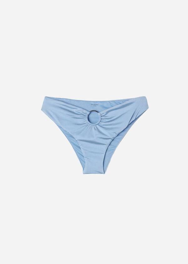 Abajo De Bikini Calzedonia High Cintura Abu Dhabi Mujer Azules | CL1416GL
