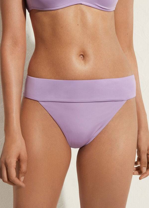 Abajo De Bikini Calzedonia High Cintura Brazilian Indonesia Eco Mujer Moradas | CL1419KI