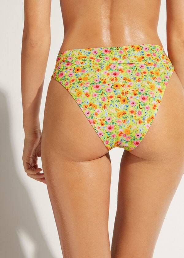 Abajo De Bikini Calzedonia High Cintura Brazilian Siviglia Mujer Multicolor | CL1421ZG