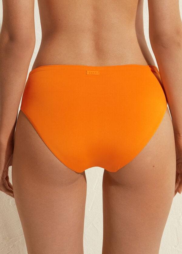 Abajo De Bikini Calzedonia High Cintura Indonesia Eco Mujer Naranjas | CL1427MA