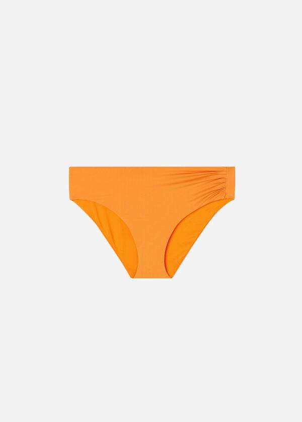 Abajo De Bikini Calzedonia High Cintura Indonesia Eco Mujer Naranjas | CL1427MA