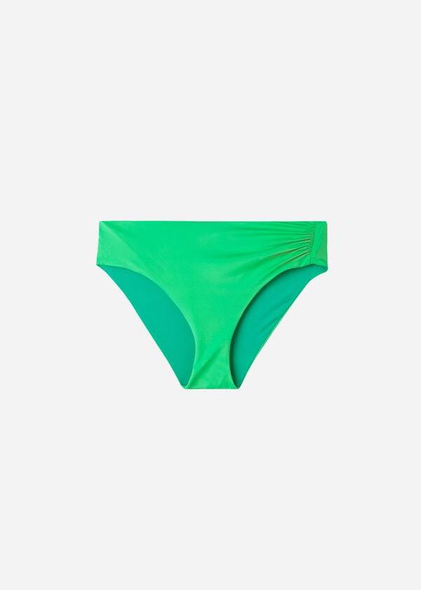 Abajo De Bikini Calzedonia High Cintura Indonesia Eco Mujer Verde | CL1430EX