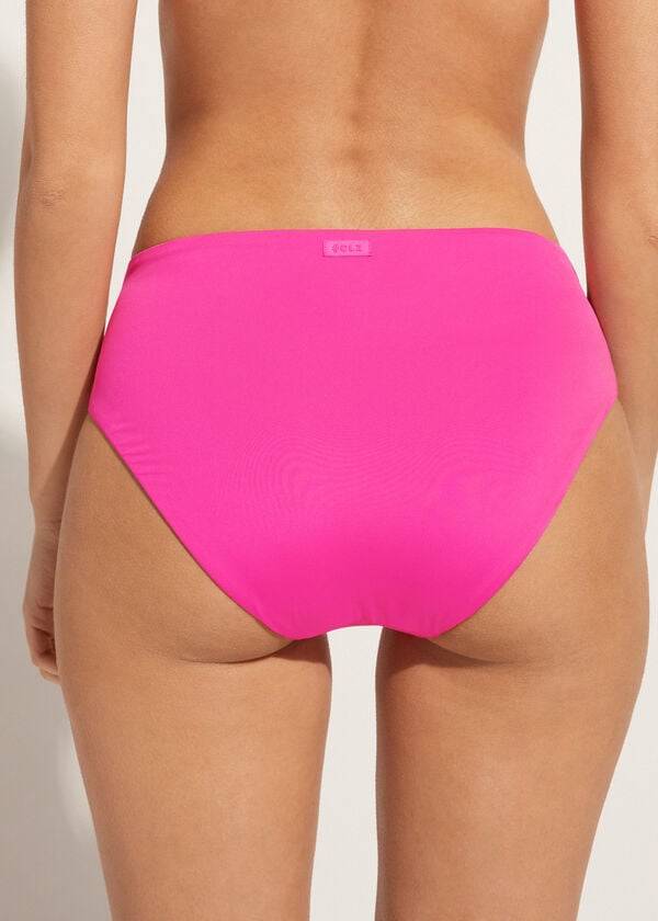 Abajo De Bikini Calzedonia High Cintura Indonesia Eco Mujer Rosas | CL1431RW