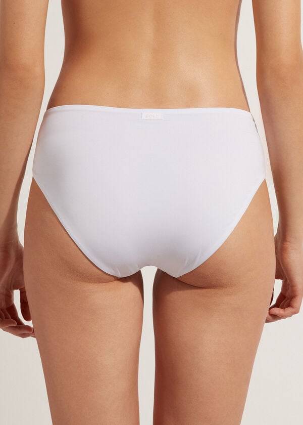 Abajo De Bikini Calzedonia High Cintura Indonesia Eco Mujer Blancas | CL1432TV