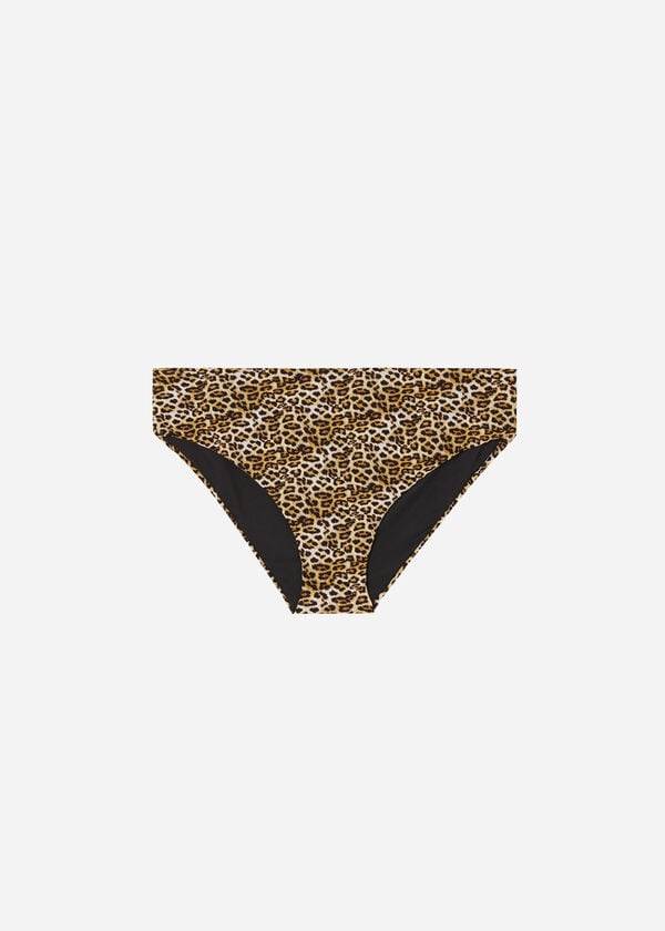 Abajo De Bikini Calzedonia High Cintura Malindi Mujer Marrones | CL1435IS