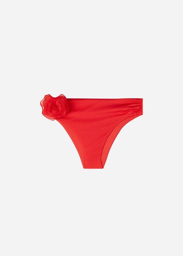 Abajo De Bikini Calzedonia High-Cintura Bora Bora Mujer Rojas | CL1453MA
