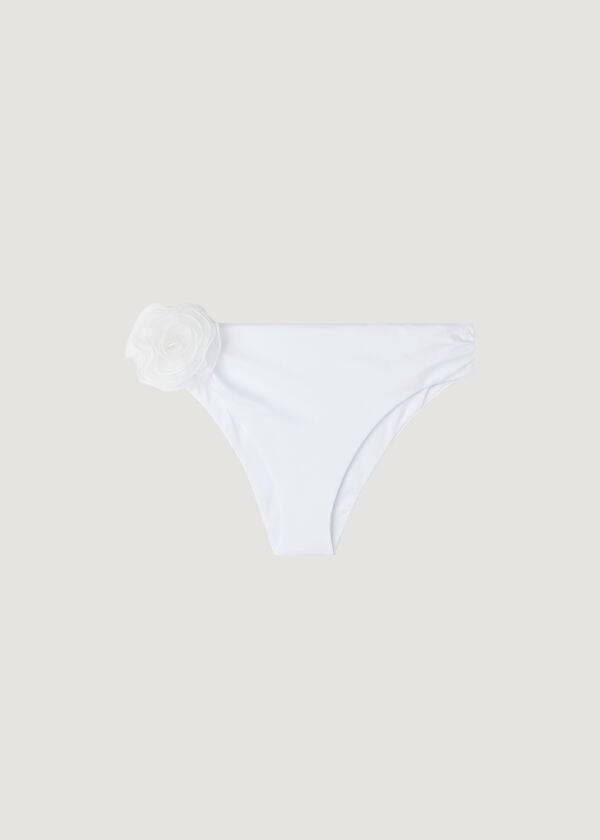 Abajo De Bikini Calzedonia High-Cintura Bora Bora Mujer Blancas | CL1454QZ