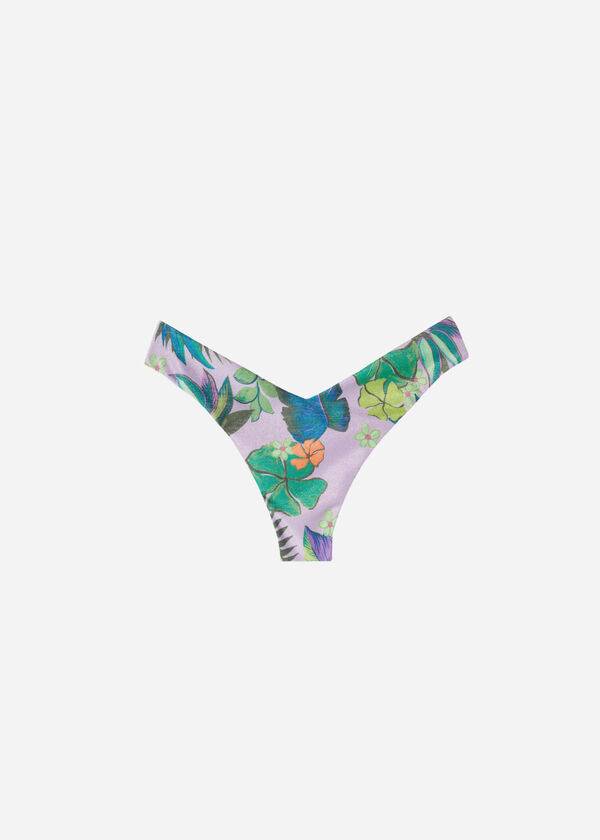 Abajo De Bikini Calzedonia High Cut Brazilian Brasilia Mujer Moradas | CL1384OR