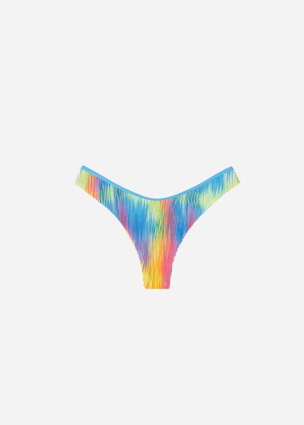 Abajo De Bikini Calzedonia High-Cut Brazilian Maiorca Mujer Multicolor | CL1442GL