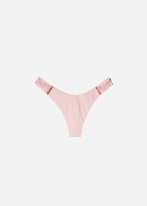 Abajo De Bikini Calzedonia High-Cut Brazilian Manila Mujer Rosas | CL1443HK