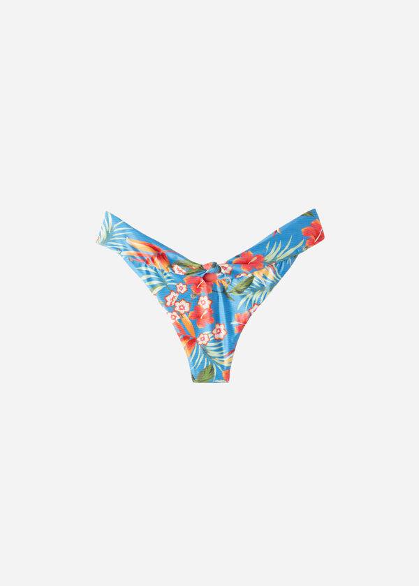Abajo De Bikini Calzedonia High-Cut Brazilian Maui Mujer Verde | CL1444JJ