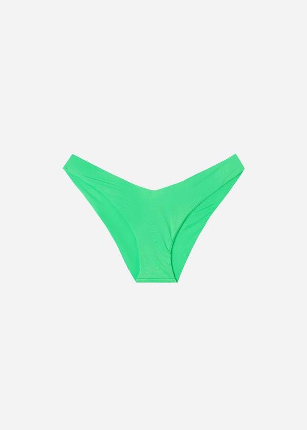 Abajo De Bikini Calzedonia High Cut Indonesia Eco Mujer Verde Menta | CL1396XF