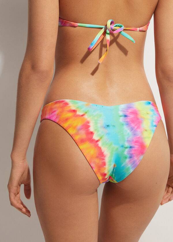 Abajo De Bikini Calzedonia High Cut Orlando Mujer Multicolor | CL1397CE