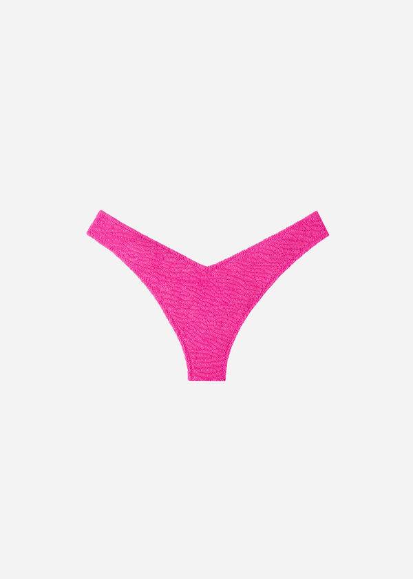 Abajo De Bikini Calzedonia High Cut V-shaped Brazilian Miami Mujer Rosas | CL1399BC