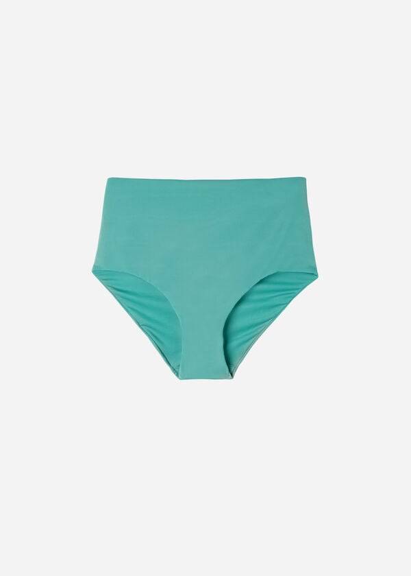 Abajo De Bikini Calzedonia High Shaper Cintura Indonesia Eco Mujer Turquesa | CL1402QZ
