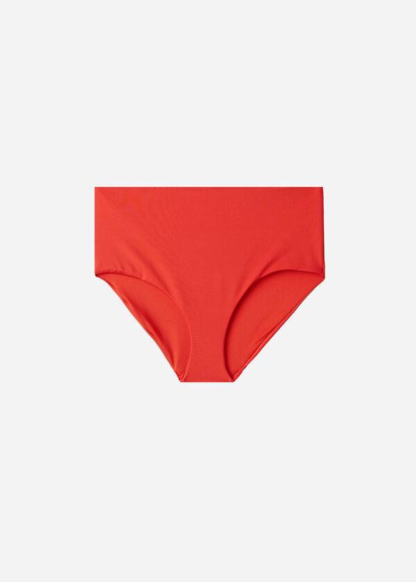 Abajo De Bikini Calzedonia High Shaper Cintura Indonesia Eco Mujer Rojas | CL1405RW