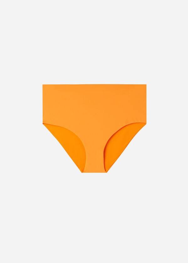Abajo De Bikini Calzedonia High Shaper Cintura Indonesia Eco Mujer Naranjas | CL1406TV