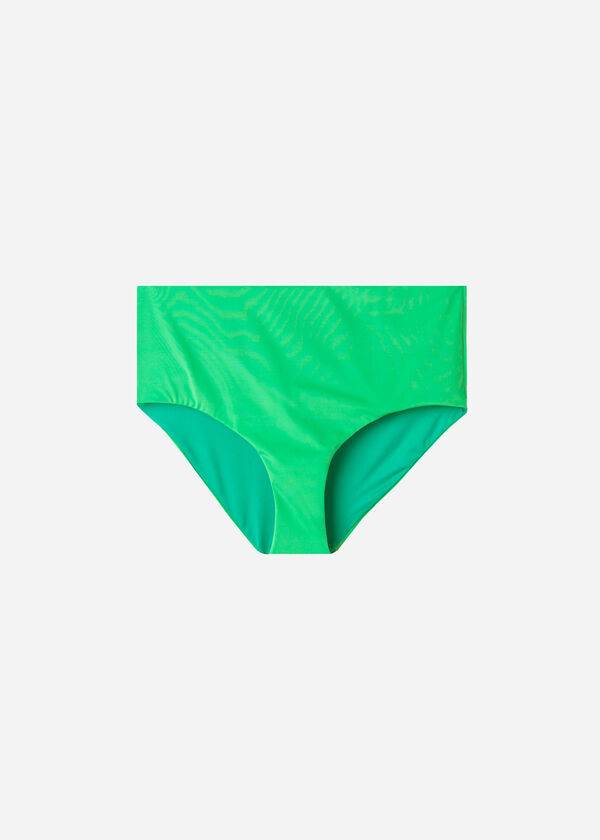 Abajo De Bikini Calzedonia High Shaper Cintura Indonesia Eco Mujer Verde | CL1408UT