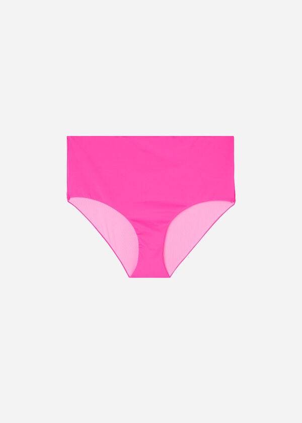 Abajo De Bikini Calzedonia High Shaper Cintura Indonesia Eco Mujer Rosas | CL1409IS