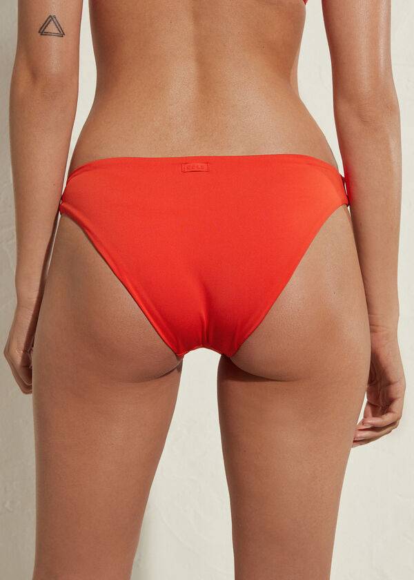 Abajo De Bikini Calzedonia Indonesia Eco Mujer Rojas | CL1468GL