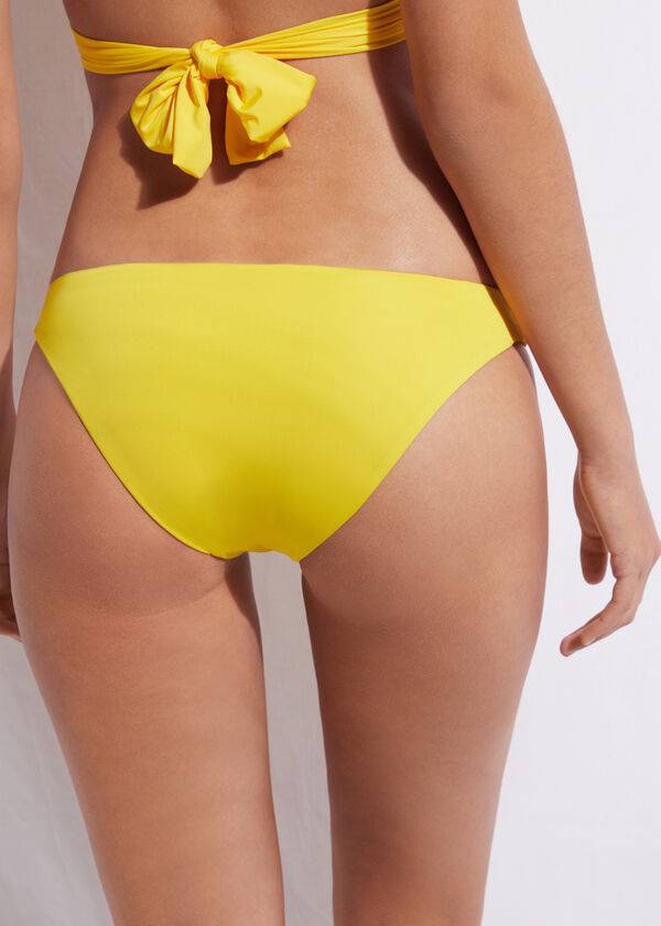 Abajo De Bikini Calzedonia Indonesia Eco Mujer Amarillo | CL1471KI