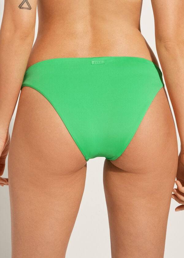 Abajo De Bikini Calzedonia Indonesia Eco Low rise Mujer Verde | CL1474XF